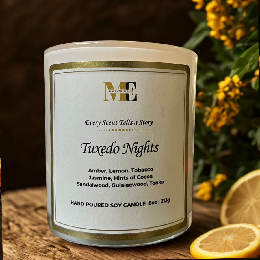 Tuxedo Nights Hand Poured Soy Candle