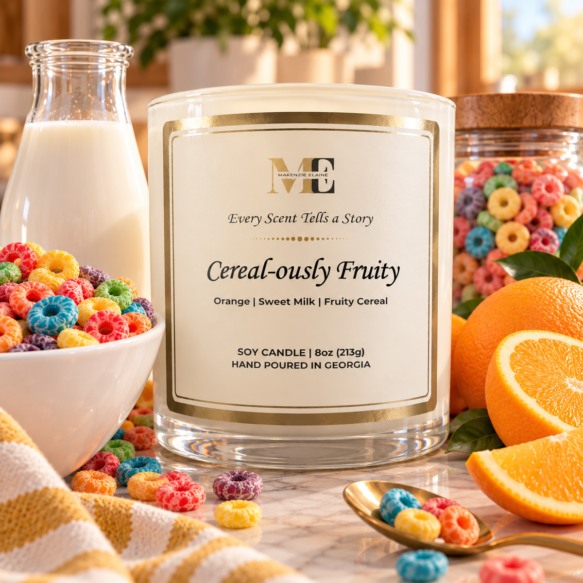Cereal-ously Fruity Hand Poured Soy Candle