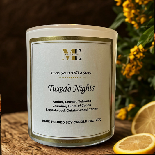 Tuxedo Nights Hand Poured Soy Candle
