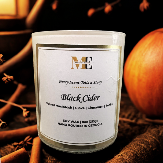 Black Cider Hand Poured Soy Candle