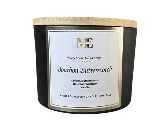 Bourbon Butterscotch 3-Wick Hand Poured Soy Candle