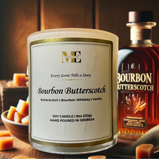 Bourbon Butterscotch Hand Poured Soy Candle