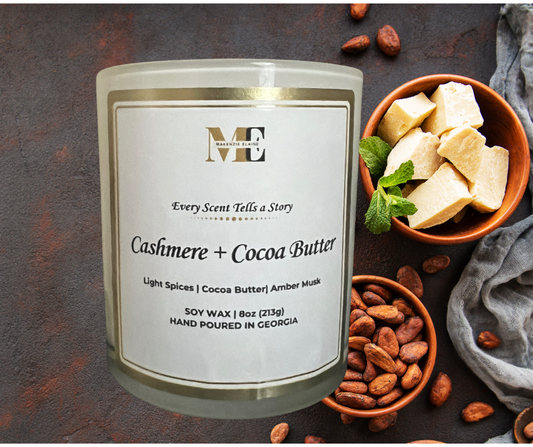 Cashmere + Cocoa Butter Hand Poured Soy Candle