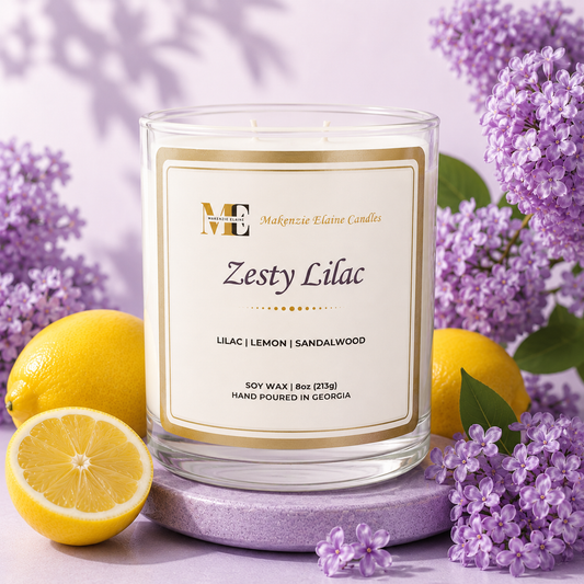 Zesty Lilac Hand Poured Soy Candle