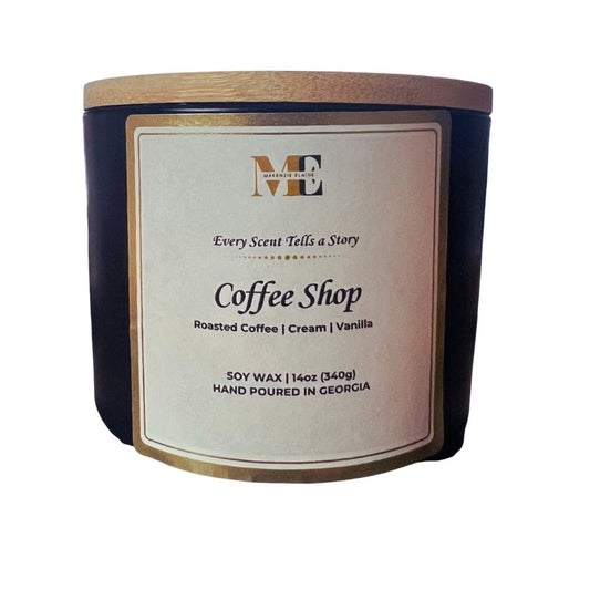 Coffee Shop 3-Wick Hand Poured Soy Candle