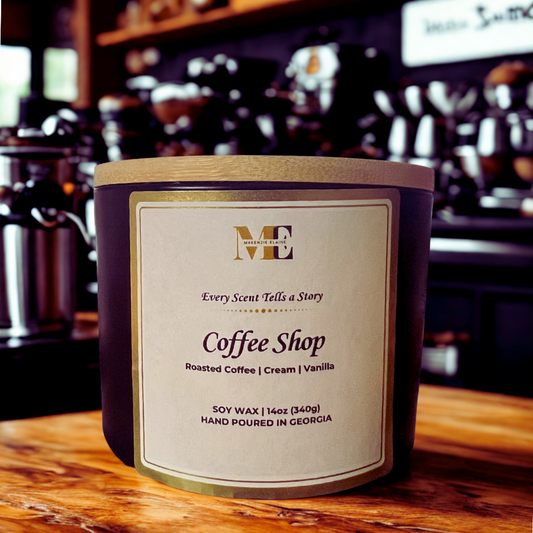 Coffee Shop 3-Wick Hand Poured Soy Candle