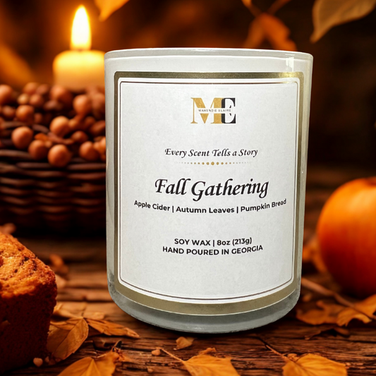 Fall Gathering Hand Poured Soy Candle