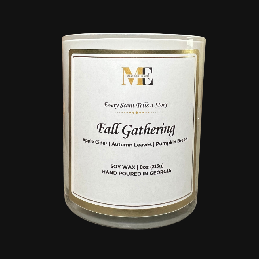 Fall Gathering Hand Poured Soy Candle