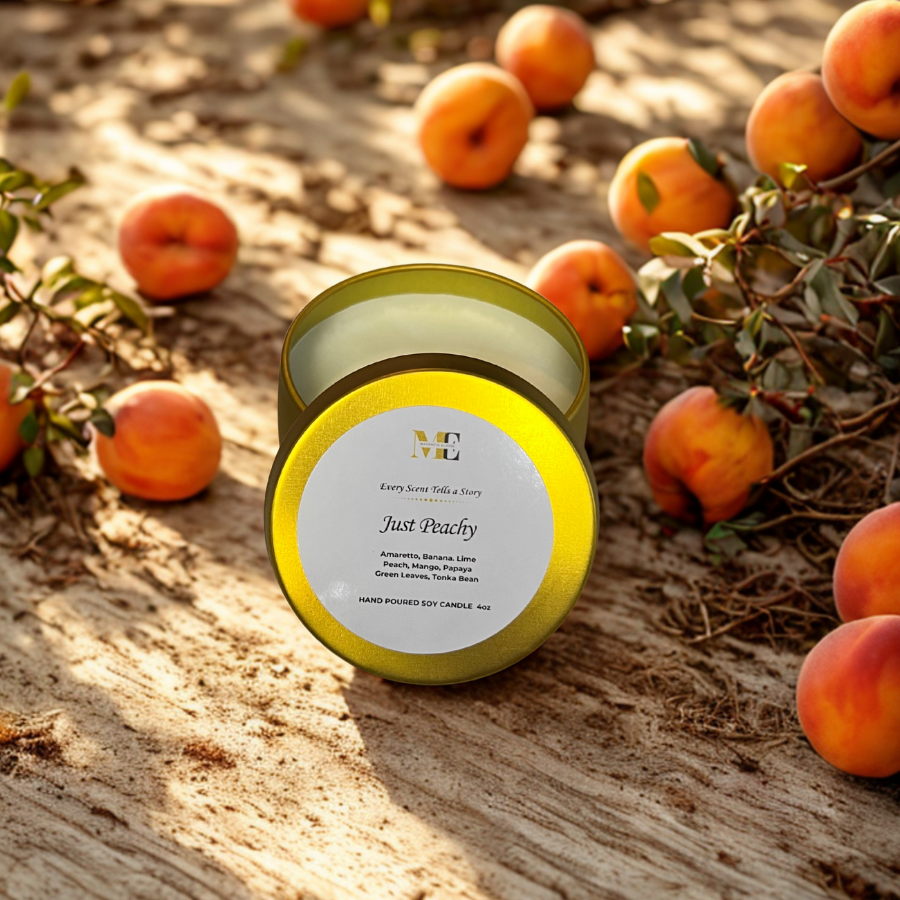Just Peachy Hand Poured Soy Candle