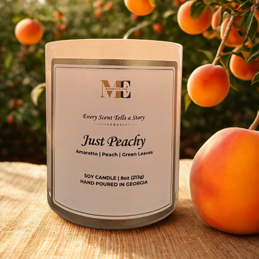 Just Peachy Hand Poured Soy Candle