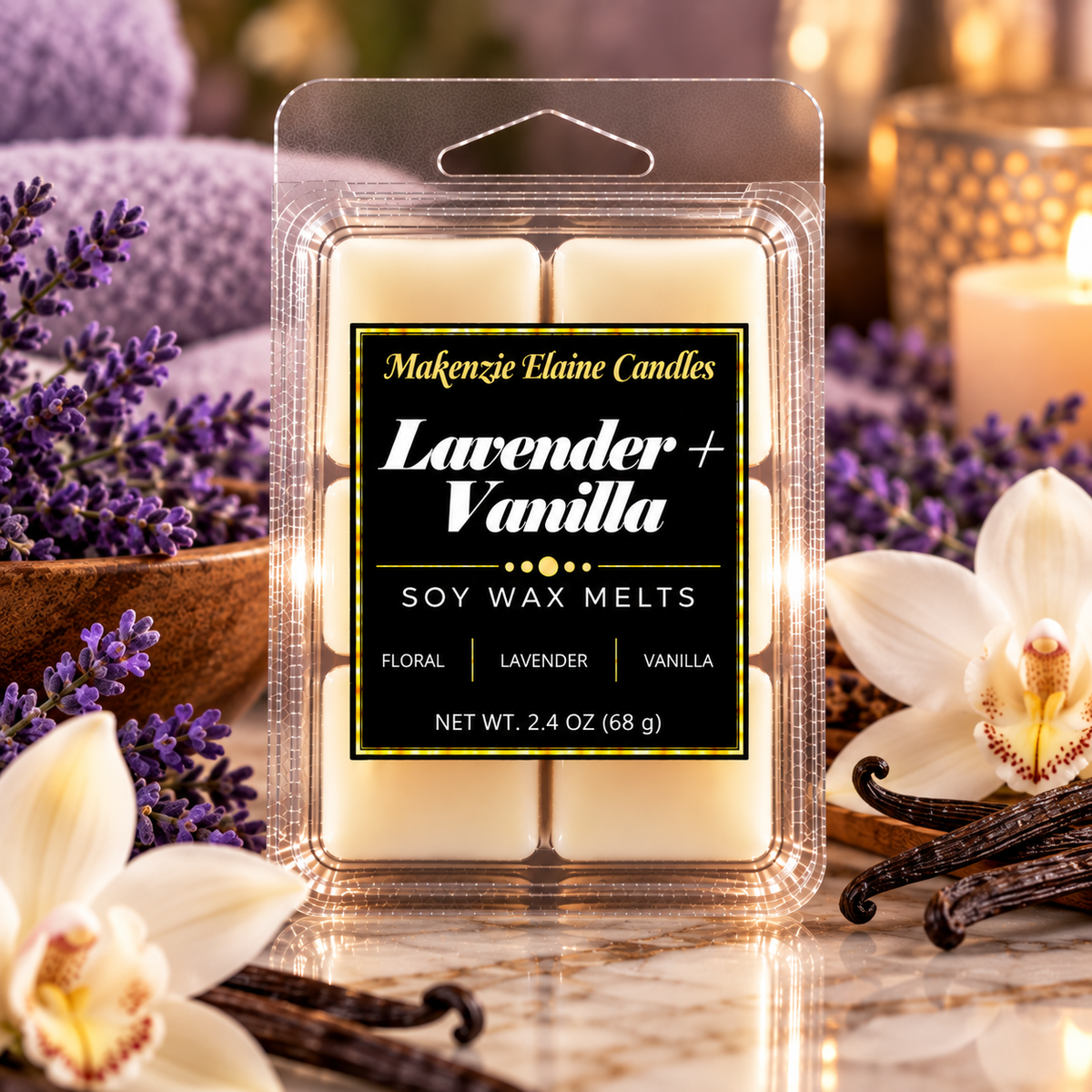 Lavender + Vanilla Soy Wax Melts