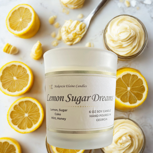 Lemon Sugar Dreams Hand Poured Soy Candle