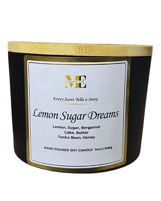 Lemon Sugar Dreams 3-Wick Hand Poured Soy Candle