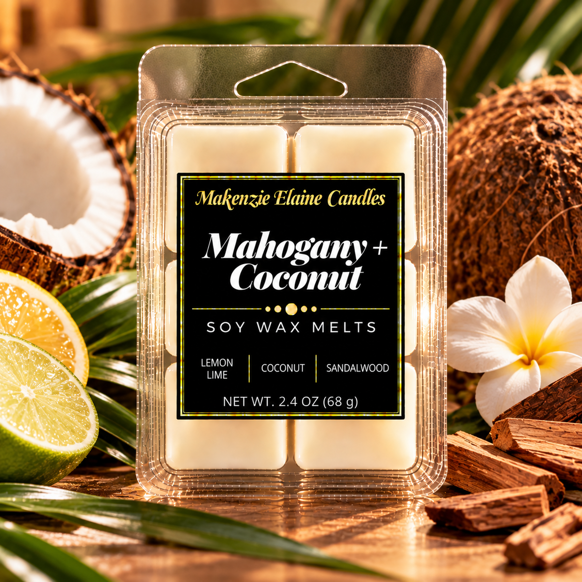 Mahogany + Coconut Soy Wax Melts