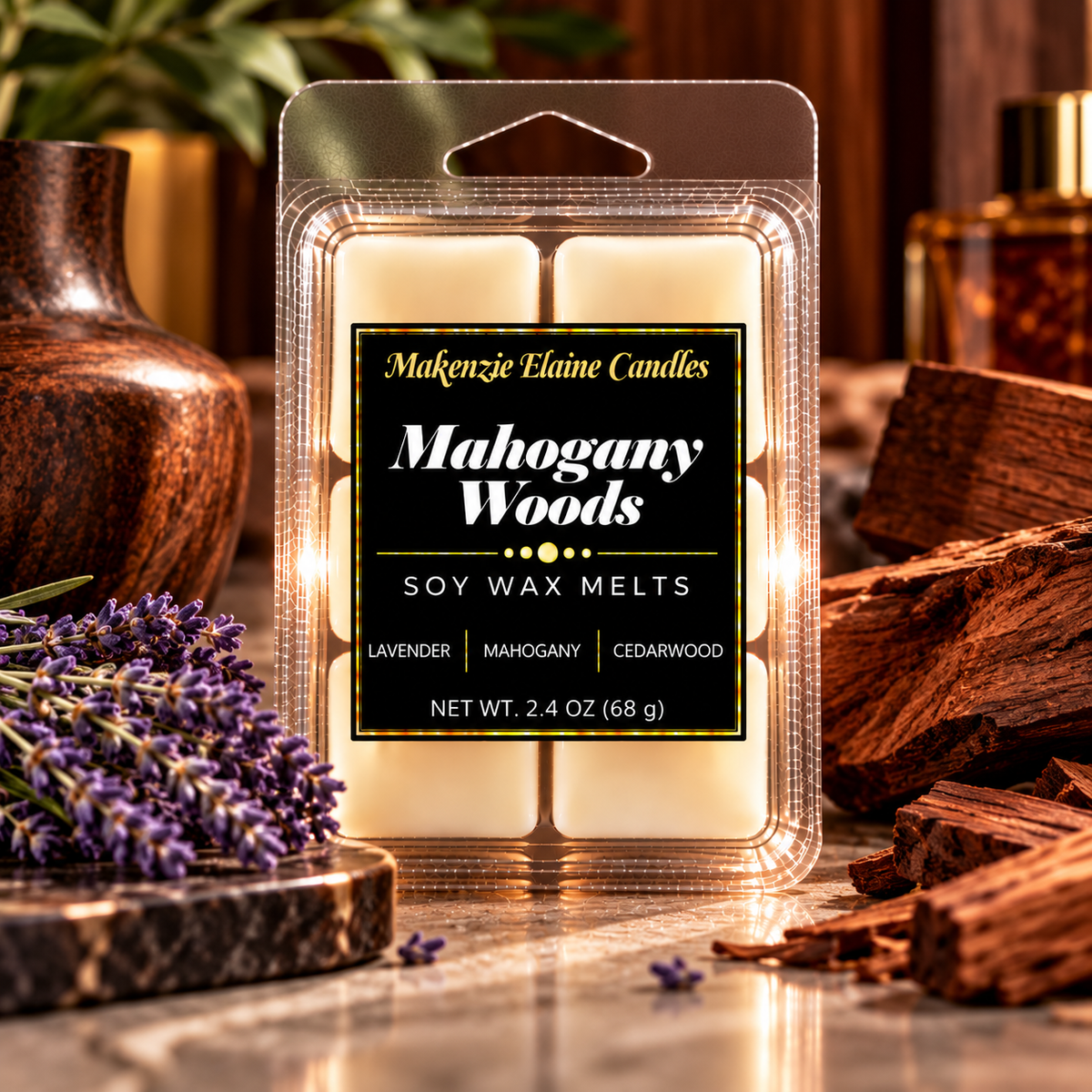 Mahogany Woods Soy Wax Melts