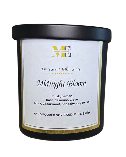 Midnight Bloom Hand Poured Soy Candle