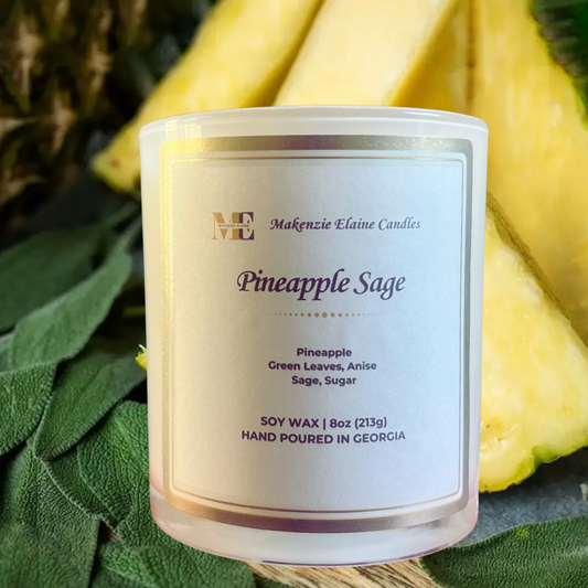 Pineapple Sage Hand Poured Soy Candle