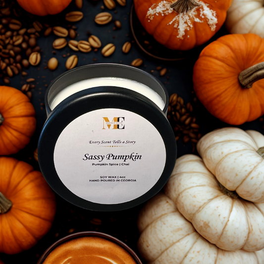 Sassy Pumpkin Cream Hand Poured Soy Candle