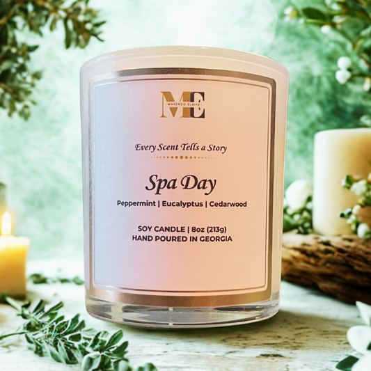 Spa Day Hand Poured Soy Candle