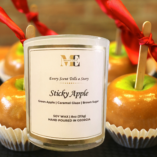 Sticky Apple Hand Poured Soy Candle
