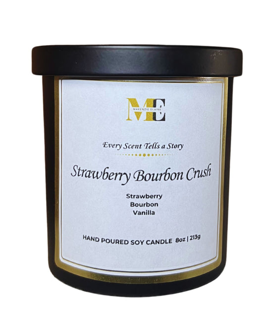 Strawberry Bourbon Crush Hand Poured Soy Candle