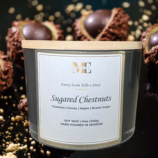 Sugared Chestnuts 3-Wick Hand Poured Soy Candle