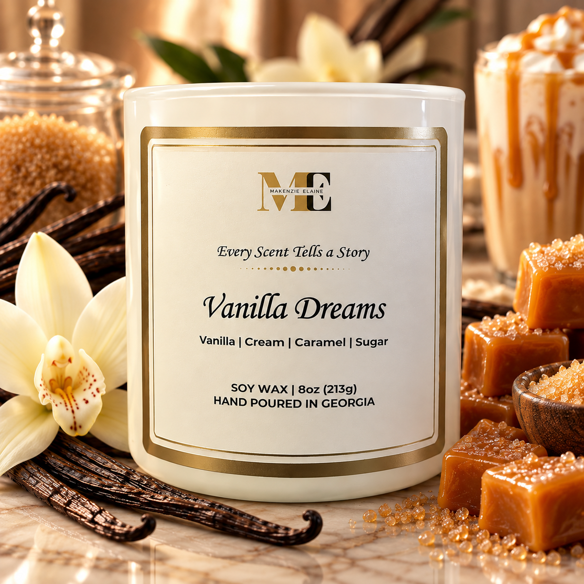 Vanilla Dreams Hand Poured Soy Candle