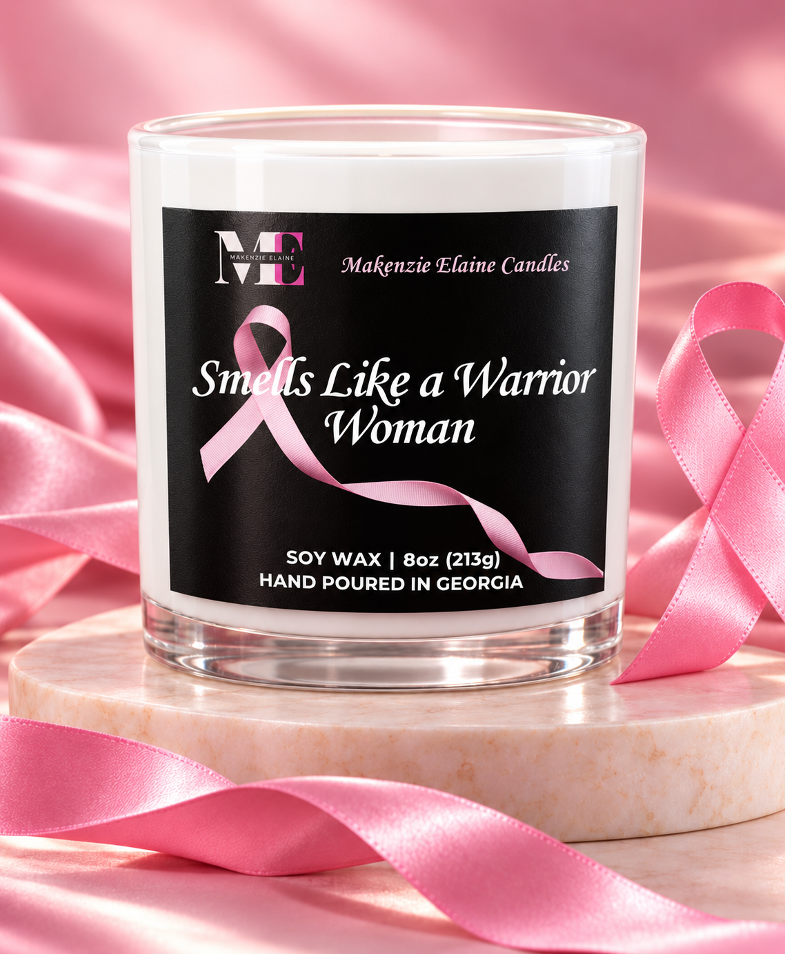 Smells Like a Warrior Woman Hand Poured Soy Candle