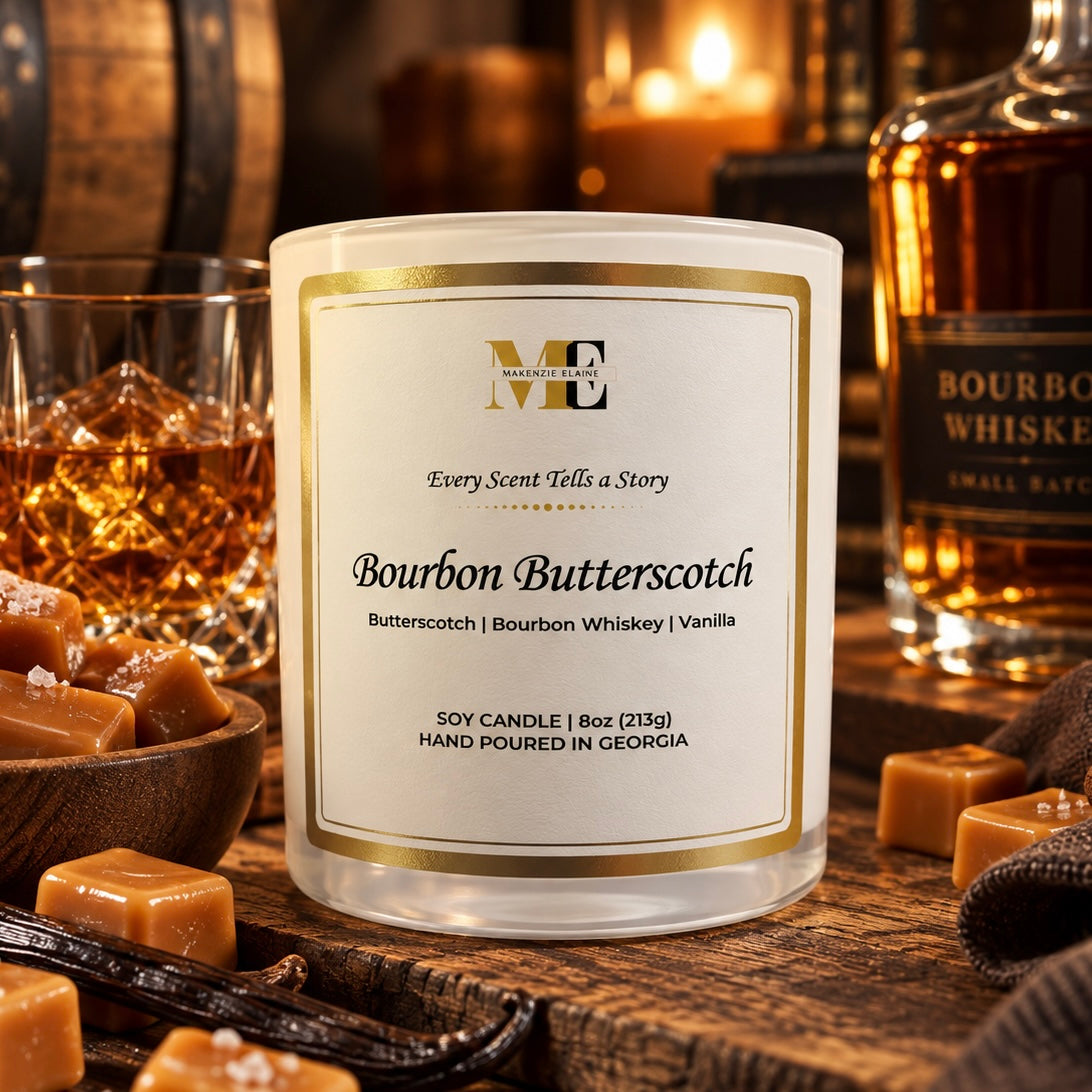 Bourbon Butterscotch Hand Poured Soy Candle