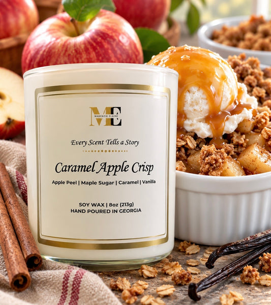 Caramel Apple Crisp Hand Poured Soy Candle
