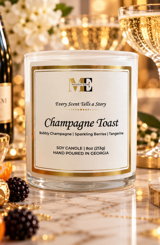 Champagne Toast Hand Poured Soy Candle
