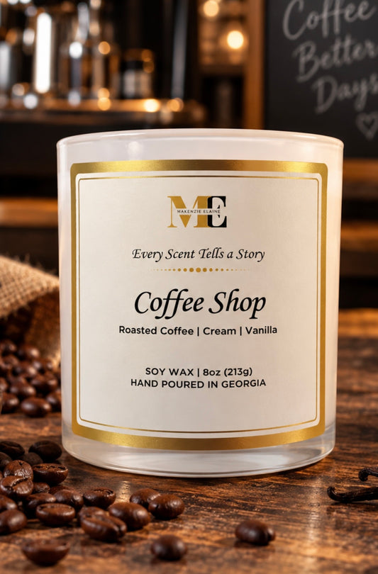 Coffee Shop Hand Poured Soy Candle