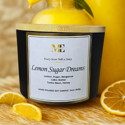 Lemon Sugar Dreams 3-Wick Hand Poured Soy Candle