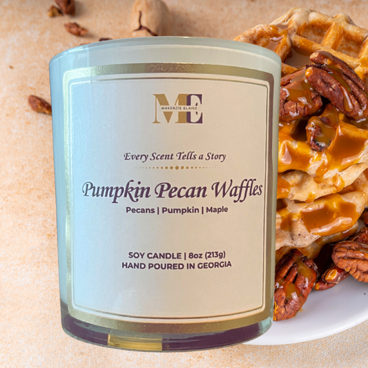 Pumpkin Pecan Waffles Hand Poured Soy Candle