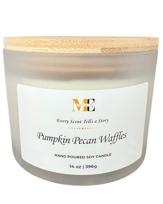 Pumpkin Pecan Waffles 3-Wick Hand Poured Soy Candle