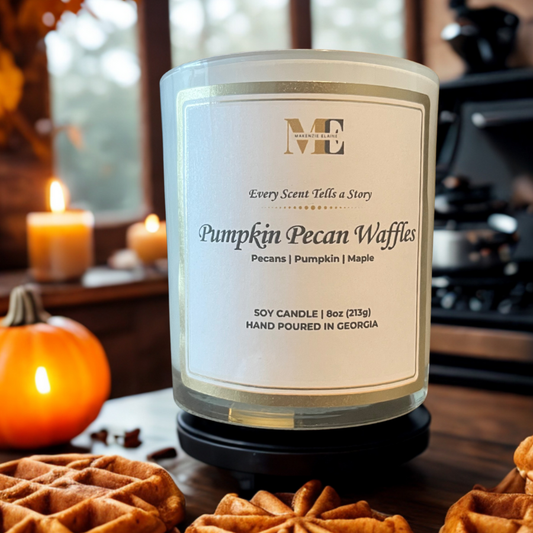 Pumpkin Pecan Waffles Hand Poured Soy Candle