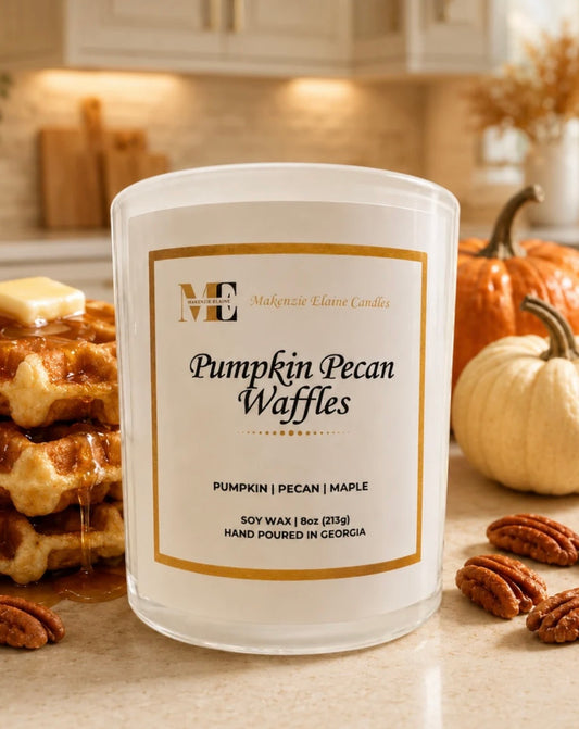 Pumpkin Pecan Waffles Hand Poured Soy Candle