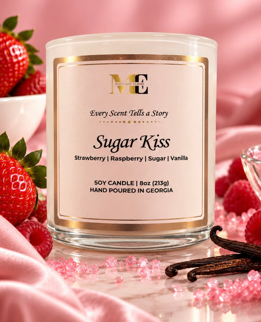 Sugar Kiss Hand Poured Soy Candle