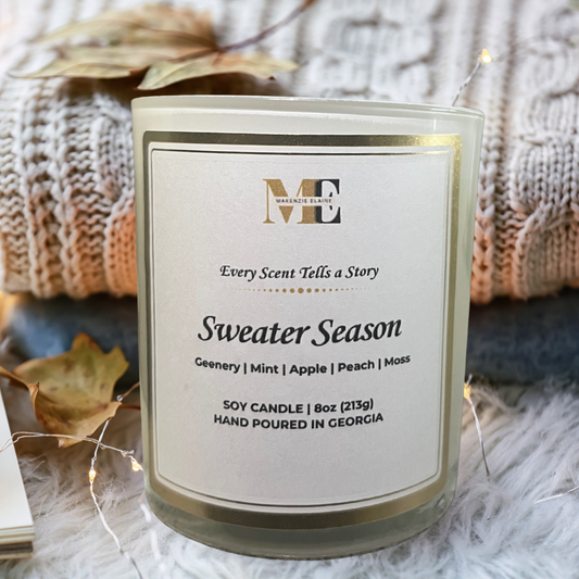 Sweater Season Hand Poured Soy Candle