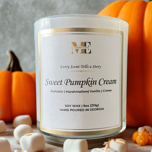 Sweet Pumpkin Cream Hand Poured Soy Candle